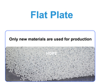 LEADLOONG Planche de protection plate en plastique HDPE bleue, 1000*500*45mm, résistante à l'humidité, simple face, forte capacité de charge pour environnements humides