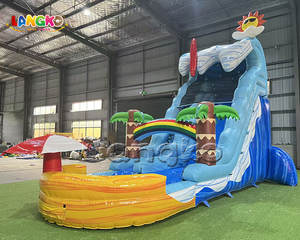 Divertido Tobogán Acuático Inflable <span class=keywords><strong>con</strong></span> Temática de <span class=keywords><strong>Playa</strong></span> para Fiestas en la <span class=keywords><strong>Piscina</strong></span> - Product Image 6