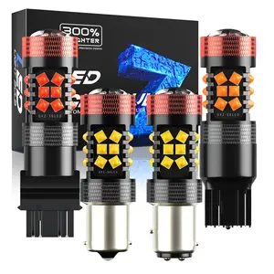 Dxz lâmpadas de led para carro, atacado, 30led, 1156 1157led, faróis automotivos, t20, t25