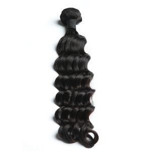 Lots de Cheveux Humains Naturels en Vrac, Ondulés Profonds, à Tissage Simple ou Double, Couleur Naturelle, En Stock, Prix de Gros - Product Image 5