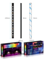 RVB symphonie décoration intérieure LED bande lumineuse atmosphère usine de Chine pour voiture intérieur accessoires APP musique télécommande