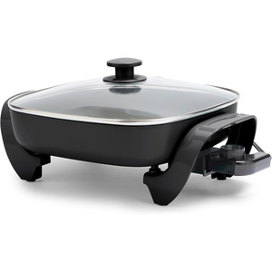 Olla Eléctrica de 7L con Tapa de Vidrio Templado Antiadherente, Multicocina Portátil para Uso Doméstico, para Preparar Ramen, Filetes, Arroz, Avena y Sopa - Product Image 1