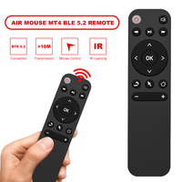 Télécommande MT4 IR, 1 pièce, à bas prix, Design Simple, d'apprentissage BT Air Mouse, Support 10 mètres, pour boîtier Smart TV, vente en gros