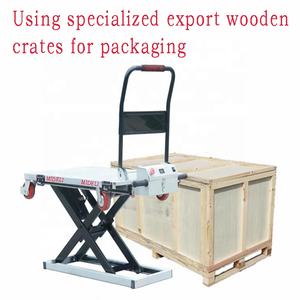 250kg 유압 가위 리프트 테이블 플랫폼, 밴 적재 및 하역용 유압 가위 화물 리프트 트롤리 - Product Image 4