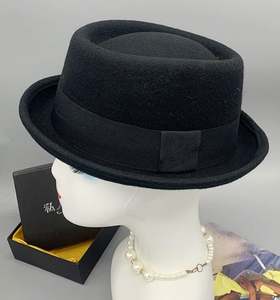 หมวกเฟโดราทรงใหม่คุณภาพสูง แฟชั่น ทำจากขนสัตว์ 100% ทรงกลม ขอบม้วน สำหรับผู้ชายและผู้หญิง รุ่น LM01 - Product Image 6