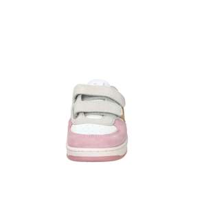Baskets pour filles Victoria, blanc et rose, taille 32, fermeture Velcro, chaussures en toile tendance - Product Image 3