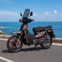 Motor Bebek LK50 50cc Smart NFC Gas Moped 4 Tak Underbone dengan Rem Cakram Depan Belakang, Suspensi Gas Ganda, dan Velg Alloy 17 inci
