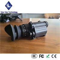 PVS-14 Night Vision Monocular S Gen2+ IIT Pembesaran 1x Tampilan Lapangan Ultra Lebar Iluminator Inframerah (IR) Terintegrasi Cahaya Terang