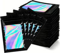 5 dollar custom mylar ziplock zakjes 3x3 formaat, lage minimale bestelhoeveelheid, gravure print, vochtbestendige verpakking voor snacks & cosmetische cadeaus