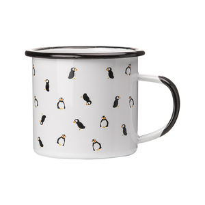 Özel Logo baskı Metal çelik emaye kupa, beyaz süblimasyon emaye kamp fincan, toptan emaye teneke Metal kahve kupa - Product Image 6