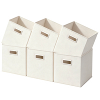 Boîtes de rangement pliables en tissu avec poignées pour placard et étagère – Vente en gros