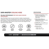Tuyau de refroidissement liquide Gates Data Master, tuyau de distribution de fluide de refroidissement pour plaque froide de centre de données, certification UL ignifuge