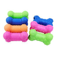 Produits pour animaux de compagnie Forme d'os interactif à mâcher FUNNY bone toy pet chien