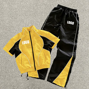 Conjunto Deportivo Personalizado para Hombre, Chaqueta Impermeable de Nailon, Pantalones Deportivos, Reflectante 3M, Cortavientos, Ligero - Product Image 2