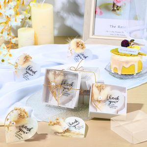 Recuerdos de Boda para Invitados, Imán de Resina de Cristal para Refrigerador, <span class=keywords><strong>Regalos</strong></span> con Flores Secas para Boda, Compromiso, Baby Shower - Product Image 3