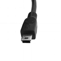 Cable de Carga USB V3 Mini con Conector Tipo T, Revestimiento de Nailon y Cobre Puro, Carga Rápida de 3A para Computadora, Cámara, Laptop, MP3/MP4