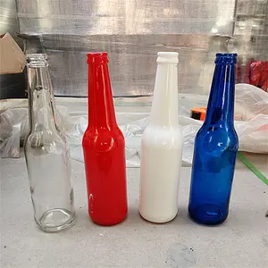 Custom Colored 250ml 330ml 500ml Beer Glass Bottle With Crown Lid