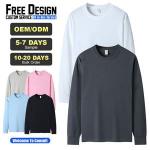 เสื้อยืดคอกลมทรงหลวม แขนยาว แบบซับลิเมชั่นสั่งทำได้  ผ้าคอตตอน 100% หนัก 230 กรัม สำหรับผู้ชาย - Product Image 2