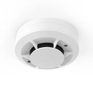 Factory Price DC 10-35V Wall Mounted 2 Wire 4 Wire Photoelectric Smoke Alarm Electronic Detector Against To False Alarms