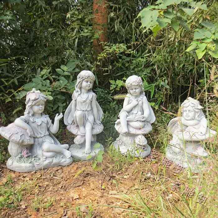 石膏シリコン大天使像翼飾り成形粘土彫刻セメントコンクリート像