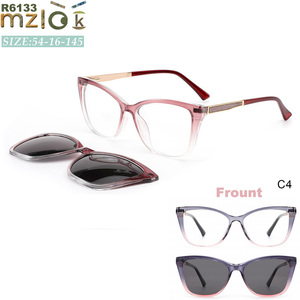 Mizilook RB6132-39 kho-rượu vang màu đỏ kính mát Clip với nam châm quang khung <span class=keywords><strong>Polaroid</strong></span> vu400 Kính mát cho phụ nữ - Product Image 3