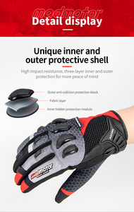 Guantes <span class=keywords><strong>Mx</strong></span> de dedo completo para hombre y mujer, resistentes al desgaste, antideslizantes, transpirables, pantalla táctil, nueva tecnología, guantes de motocicleta, - Product Image 3