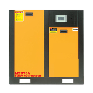 Compresseur d'air industriel à vis lubrifié stationnaire à vitesse variable (VFD) à haut rendement, refroidi par air, avec moteur PLC IE5, économie de 30 %, livraison rapide - Product Image 2