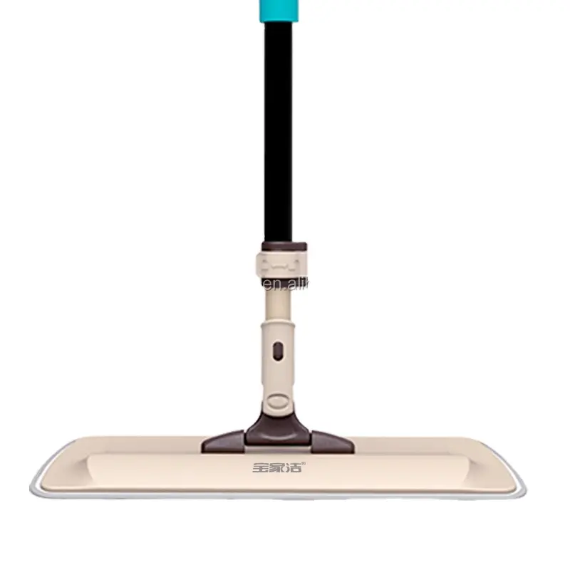 BOOMJOY E2 Clipsable microfibre vadrouille de nettoyage de sol avec bâton en acier inoxydable pour hôpital d'hôtel nettoyage vadrouille
