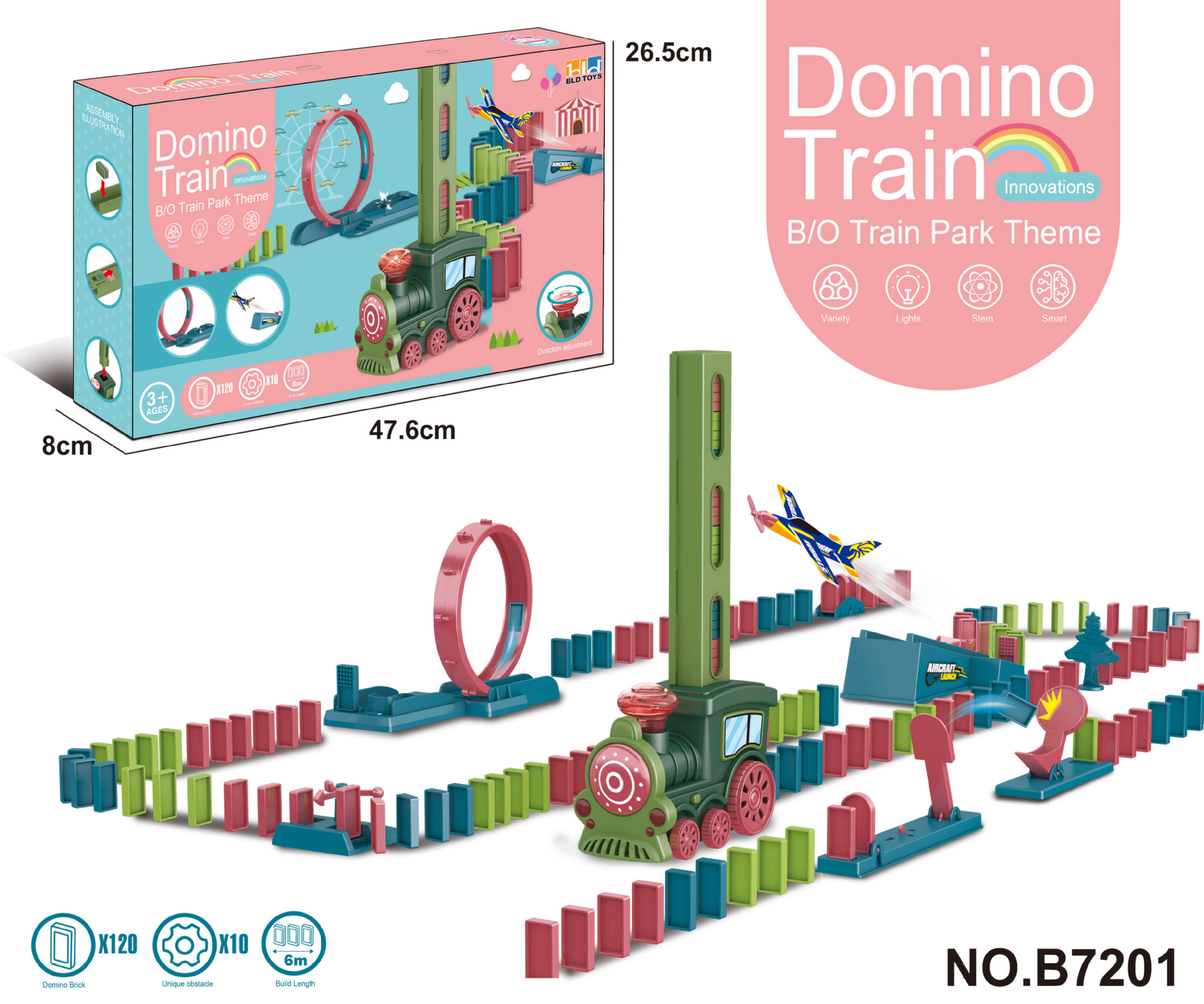 Train vert de la jungle (série Paradise) style B