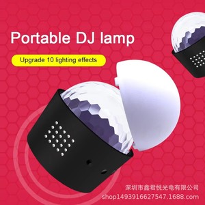 ไฟ LED ตกแต่งภายในรถยนต์ คริสตัลเมจิกบอล ชาร์จผ่าน USB ควบคุมด้วยเสียง ไฟสำหรับงานปาร์ตี้คริสต์มาส - Product Image 2
