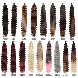 Extensiones <span class=keywords><strong>de</strong></span> Cabello Sintético Rizado <span class=keywords><strong>de</strong></span> 20-30 Pulgadas, Ondulado Profundo, Ondulado Oceánico, para Mujeres Afro-Latinas - Product Image 4