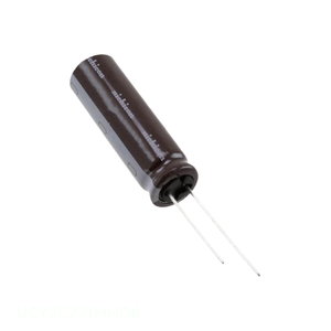 Condensateur Radial à Trou Traversant 270 uF 20% 160V en Aluminium, Distributeur Autorisé UCY2C271MHD6 - Product Image 1