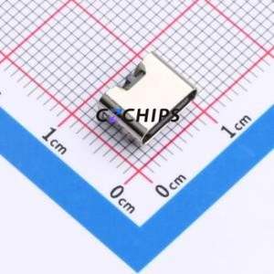 TYPE-C 6P WTL6.5 108 USB Connector SMD Connector Type-C Female Horizontal Mount 6P - Product Image 1