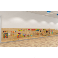Jeux muraux interactifs pour enfants en gros personnalisés, jeux muraux en bois à fixer au mur, jeux sensoriels éducatifs STEM pour la maternelle