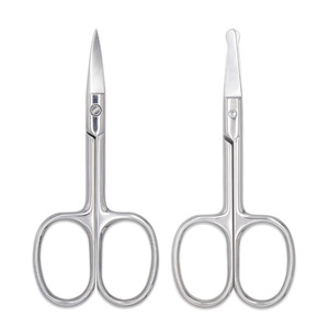 Beauty Scissors Stainless Steel Pointed Tip 94mm For Eyebrow Nose Hair Trimming - Product Image 3