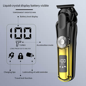 Tondeuse à Cheveux Professionnelle et Kit de Toilettage – Rasoir Électrique T-Blade pour Barbier avec Batterie USB 1400mAh et Écran LED – Pour Moustache et Corps - Product Image 3