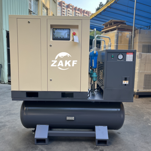 Compresor Industrial Integrado ZAKF 380V/50HZ 11KW 15HP Todo en Uno de Tornillo Refrigerado por <span class=keywords><strong>Aire</strong></span> con Tanque de 300L para la Industria Textil y del Cemento - Product Image 1