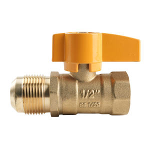 High Quality CSA Fip*Flare Natural Brass Gas <strong>LPG</strong> Ball <strong>Valve</strong> - Product Image 2