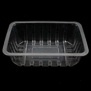 Disposable Fast Food Box Transparent Plastic Pp Packing Box Trays For Meat