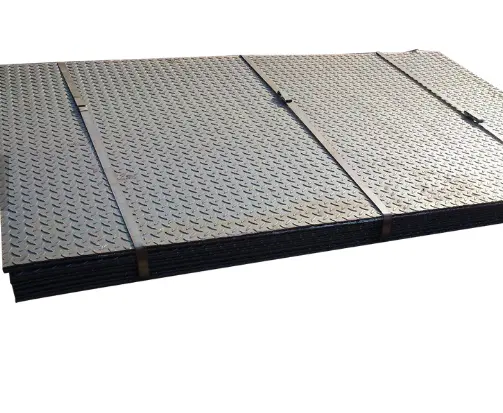 Fournisseur chinois A36 feuille d'acier Ms à carreaux de diamant Ss400 Ms plancher à carreaux carbone Q235b plaque d'acier prix