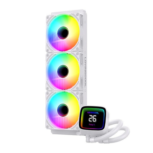 360mm AIO Water Cooler ARGB CPU Liquid Cooling 3x120mm PWM Fan for Intel AMD Universal RGB Case Fan Radiator Gaming PC