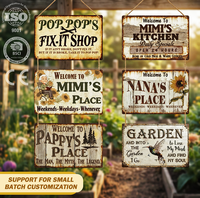 In Promozione: Targhe in Metallo Vintage 'Welcome To Memaw'S Place' 20X30, Stampa UV, Decorazione Murale, Regalo, Artigianato, Poster per Casa e Giardino