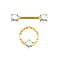 Freya Stainless Steel Piercing Nipple Ring Fashion Hoop Earings Helix Daith Ear Stud Barbell Body Piercing Jewelry Nipple Rings