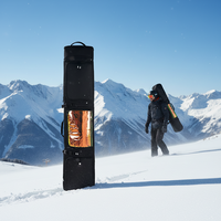 Nouvelles planches de ski simples et doubles avec sangles rétractables, conception étanche, compartiments séparés pour articles mouillés/secs, grande capacité, en nylon à roulettes
