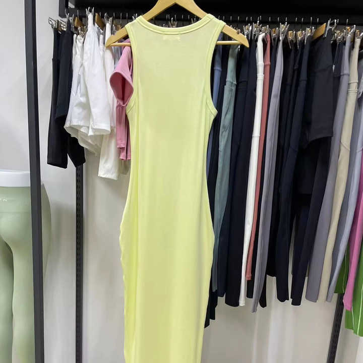 Canotta Donna Muscolo Racer Back Bodycon Lunga - Janisramone, Tessuto Morbidissimo, Vestibilità Slim, Vari Colori - 2