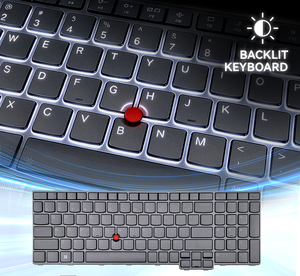 คีย์บอร์ดแล็ปท็อปทดแทนสำหรับ Lenovo Thinkpad L15 GEN3 T16 P16S GEN1 รูปแบบ US พร้อมปุ่มชี้ตำแหน่ง ไฟแบ็คไลท์ในตัว - Product Image 5