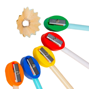 Sacapuntas a granel para niños <span class=keywords><strong>flor</strong></span> Mini Sacapuntas de mano pequeños sacapuntas manuales portátiles de colores para la escuela - Product Image 6
