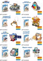 Kit de Modélisme DIY Projecteur LED, Puzzle 3D, Ensemble d'Expériences Scientifiques Optiques, Cadeau STEM d'Ingénierie Mécanique pour Enfants, Projet Scolaire