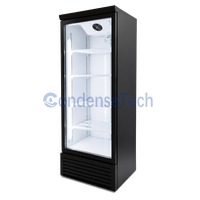 Congélateur vertical à vitrine en verre trempé, écoénergétique, à refroidissement par air, pour la conservation des aliments surgelés dans les cuisines de restaurants