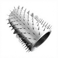 Rouleau perforateur industriel en aluminium/cuivre PUYISEN, personnalisable OEM, rouleau à aiguilles, rouleau à broches, garantie 1 an
